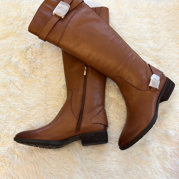 NEW SAM EDELMAN PORTMAN (WHISKEY BALLY LEATHER) riding BOOTS - Picture 5 of 14